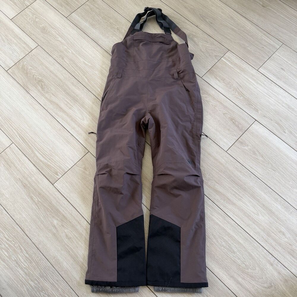 REI Co-op Insulated Snow Bibs Powderbound Pants MEDIUM Brown Mens